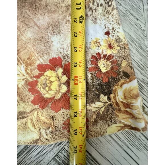 Vtg Y2K Lapis Large Floral Animal Print Boho Jeweled Top - Picture 6 of 6